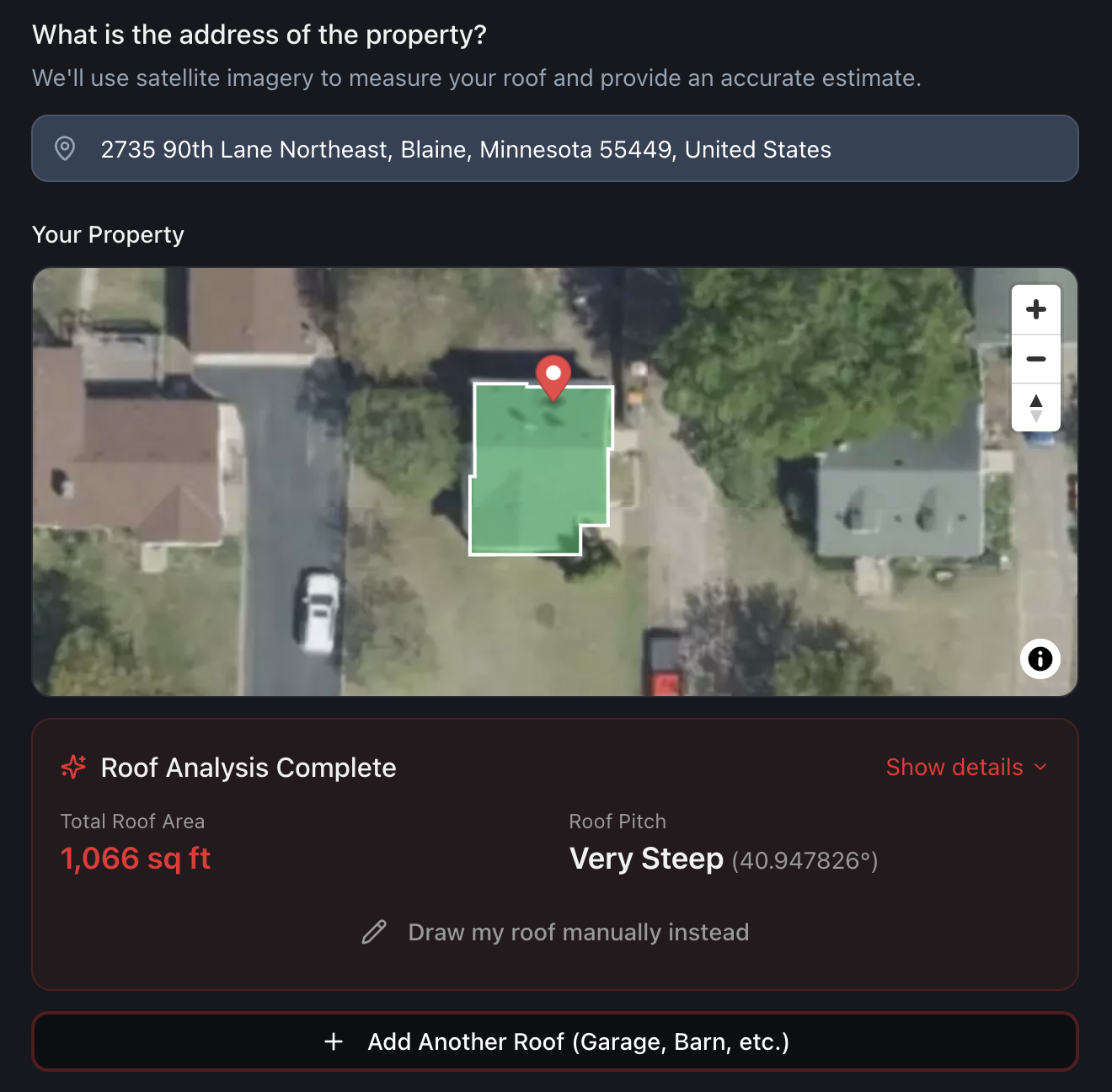 Property mapping and roof analysis